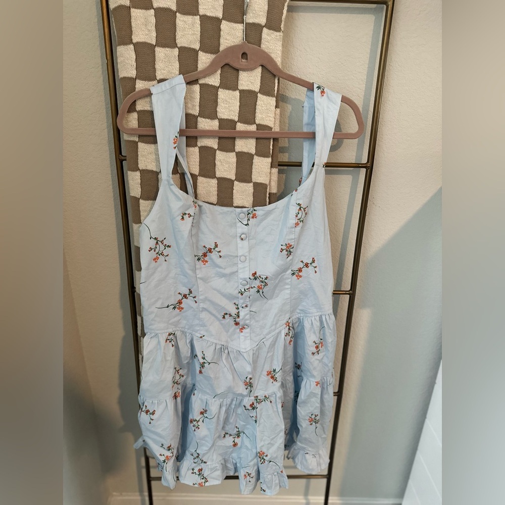 NWT Wild Fable‎ Blue Floral Romper- Large